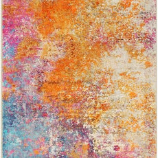 Lahome Modern Abstract Runner Rug - 2x7 Colorful Rug Runners for Hallways Non Slip Laundry Room Rug Washable Carpet Runner, Rainbow Soft Non Skid Indoor Runner for Bedroom Kitchen Bathroom