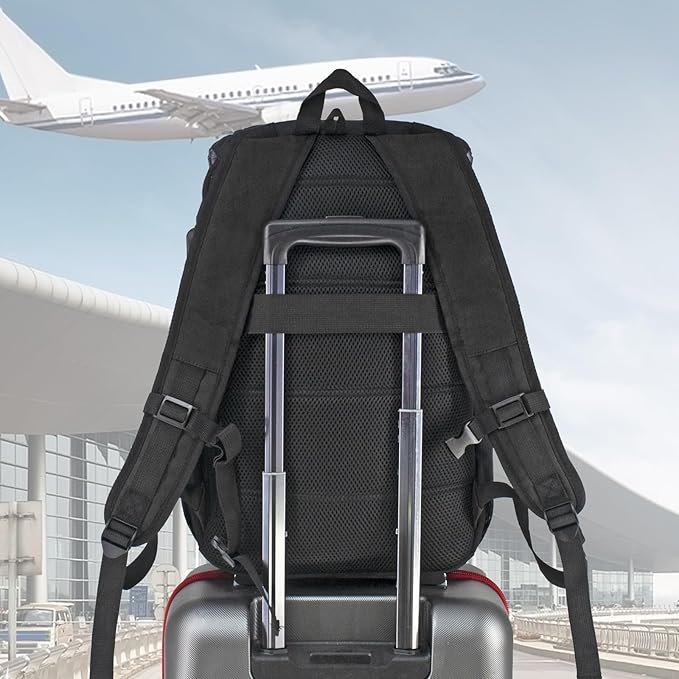 WOLT Laptop Backpack with USB Charging Port Fits Up to 17 Inch Laptop, College Backpack for Men Women, Computer Business Bookbag, Black