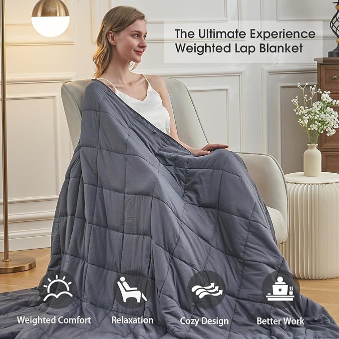 Weighted Blanket for Adults 25lbs, 88"x104", Cal King Cooling Heavy Throw Blanket for 220-280lbs, Microfiber Soft Thick Big Blankets Weighted Comforter Gift for Sleeping, Pink Grey