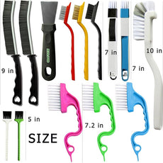 14Pcs Small Crevice Cleaning Brush Set, Groove Gap Cleaning Tool for Cleaning Kitchen,Bathroom, Corner, Sink,Door,Window Track,Cup