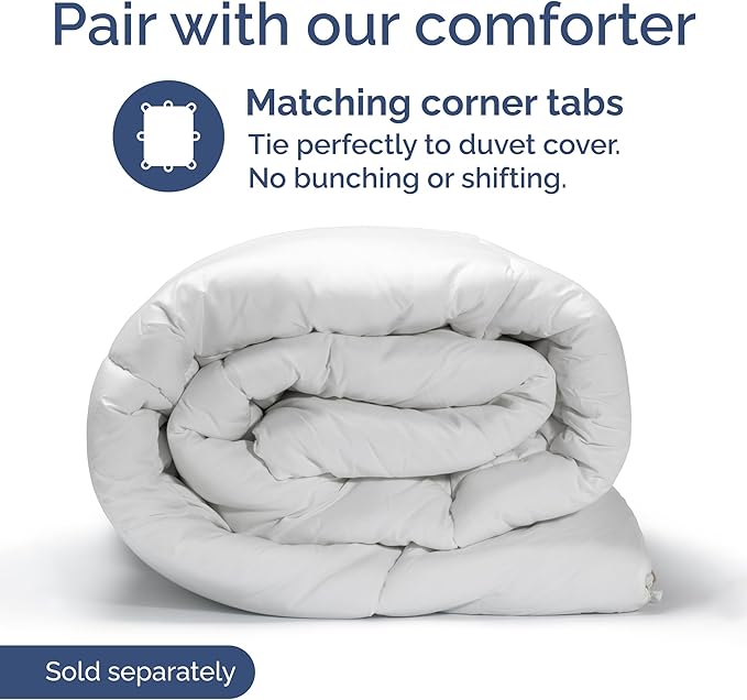 Duvet Cover Cal King Size Set - Extra Soft Cal King Size Duvet Cover 104 x 98 with 2 Pillow Shams - Hotel Luxury Easy Care and Fade Free w/Zipper Closures & Ties - Breathable Bedding Set (Light Blue)