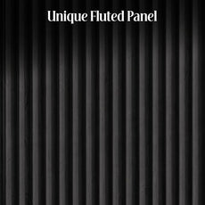 Fluted Buffet Cabinet Sideboard with Storage,Wooden Credenza with 2 Doors&Adjustable Shelve, Modern Accent Cabinets Coffee Bar Bookcase for Living Room,Kitchen Dining Room Entryway 15