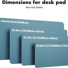 YSAGi Double-Sided Desk Pad, Leather Desk Mat, Eco Cork Desk Pad Protector, Large Mouse Pad for Desk, Waterproof Desk Blotter Pad, Desk Writing Pad for Office Work/Home(23.6