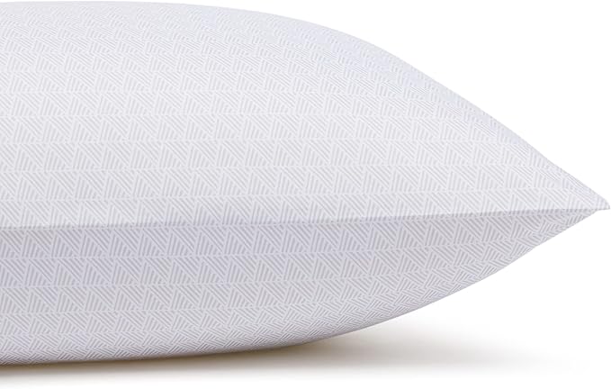 Amazon Basics Lightweight Super Soft, Cooling Luxury Microfiber 4 Piece Bed Sheet Set With 14-Inch Deep Pockets, King, Gray Crosshatch, Printed AmazonBasics