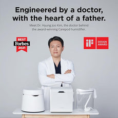 Carepod Mini 21P Ultrasonic Cool Mist Humidifier Whisper-Quiet Filter-Free Easy Clean - Only 3 Washable Parts to Clean, Auto Shut-off, 0.74gal 2.8l Tank, Nursery, Baby, Kids Bedrooms