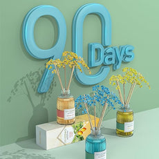 MIZZEO Reed Diffuser Set, Mango Tango 6.76 fl oz Highly Scented Room Diffuser Home Fragrance Essential Oil Reed Flower Diffuser, House Bedroom Office Decor & Gifts