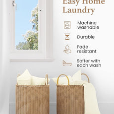 1000 Thread Count Cotton Sheets: 100% Long Staple Egyptian Cotton Full Size BedSheets, Sateen Weave for Soft and Silky Feel, 4 Piece Cotton Ivory Sheet Set, Fits Mattress Upto 16