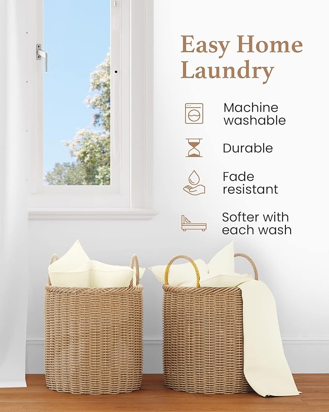 1000 Thread Count Cotton Sheets: 100% Long Staple Egyptian Cotton Full Size BedSheets, Sateen Weave for Soft and Silky Feel, 4 Piece Cotton Ivory Sheet Set, Fits Mattress Upto 16" Deep Pocket