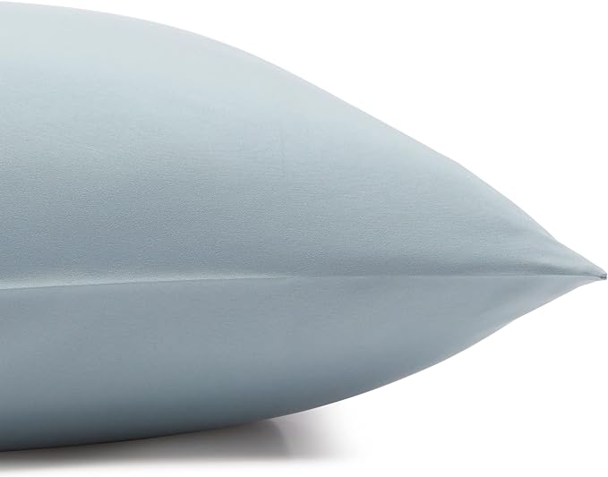Amazon Basics Lightweight Super Soft Easy Care Microfiber 3 Piece Bed Sheet Set with 14-Inch Deep Pockets, Twin XL, Spa Blue, Solid AmazonBasics