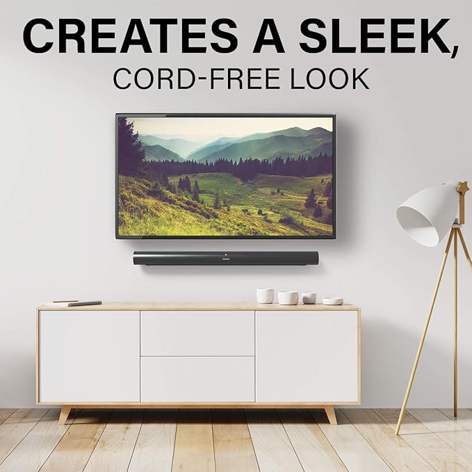 SANUS Ultimate in-Wall Cable Management Kit for Mounted TV & Soundbar - Includes Soundbar & TV Wire Management - Conceals Power, HDMI, Optical, and Low-Voltage Wires Behind Wall Model: WSIWPSB1