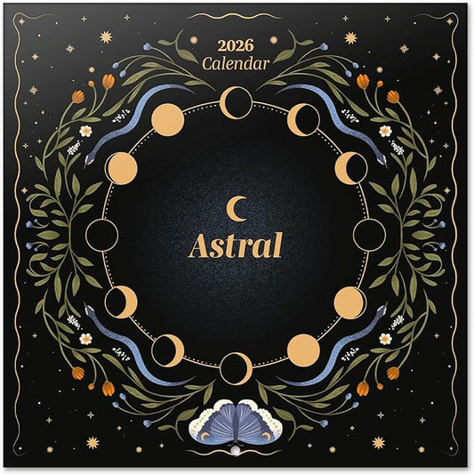 Atral Wall Calendar 2026 12" x 12" FSC® Plastic Free - Starts Week On Sunday | Family Planner Calendar 2026
