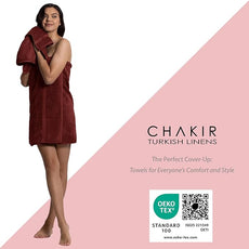 Chakir Turkish Linens | Hotel & Spa Quality 100% Cotton Premium Turkish Towels | Soft & Absorbent (8-Piece Towel Sets, Cranberry)