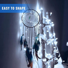 12 Pack Fairy Lights Battery Operated - 7ft 20 LED Twinkle Lights Copper Wire Mini String Lights Firefly Lights for Mason Jars DIY Crafts Christmas Wedding Party Centerpiece Table Decor, Cool White