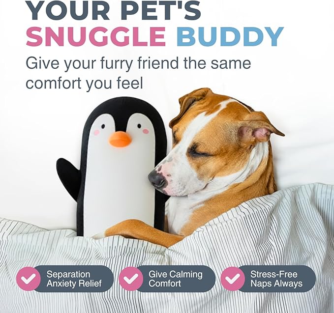 Penguin Plush Body Pillow for Kids | Long Stuffed Animal Cuddle Pillow | Soft Hugging Toy | Plushie Gift for Girls & Boys | Long Plush Body Pillow for Sleep & Comfort | Large, 47 Inches