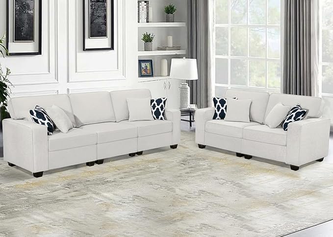 Legend Vansen Modular Sectional Sofa L Shaped Couch with Ottoman Modern Reversible Corner Sectional Couch for Living Room