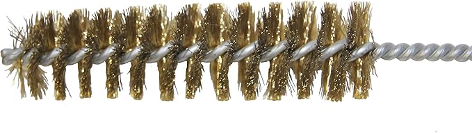 27" Deep Fryer Cleaning Brush – Straight High-Temp Commercial Kitchen Tool - Heavy Duty Brass Bristles - Heat Resistant to 750F for Food Debris - Deep Fryer Cleaner Made in USA by FryOilSaver Co. B52C