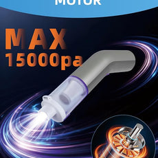 Cordless Car Vacuum, 4 in 1 Portable Mini Handheld Vacuum Cleaner with 15000pa Suction Power, 2 Suction Modes & Multi-Nozzles for Car Home Office Pet, Silver