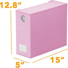 SpaceAid 6 Pack Bed Sheet Organizers and Storage, Foldable Sheet Organizer with Window for Linen Closet, Set Folder Keeper for Queen & King Size Bedding Storage (Pink)