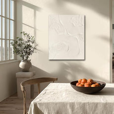 CHUDANHAO Abstract Hand Painted Wall Art Beige Wall Decor Line Hanging Art 32