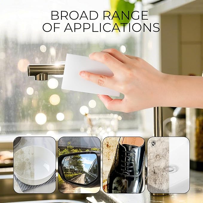 (100 Pack 3.9"x2.3"x0.8") Melamine Sponges Magic Cleaning Sponges in Bulk Eraser Sponges for Kitchen Bathroom Cleaning Supplies for Stains and Dirt