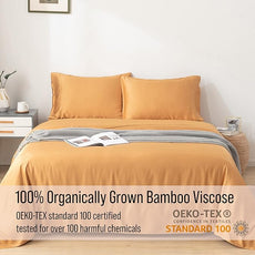 Bella Coterie Luxury Bamboo Viscose Cal King Size Sheet Set | 100% Organically Grown | Ultra Soft | Cooling for Hot Sleepers | 18