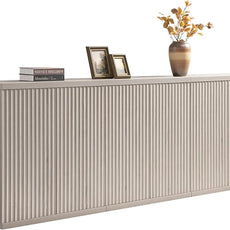 SICOTAS Buffet Cabinet with Storage Accent Sideboard Modern Credenza with Doors & Shelves Fluted Media Console Mid Century Coffee Bar Table for Living Room Kitchen Dining Room Hallway(3PCS)