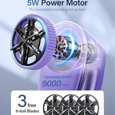 Bymore Fabric Shaver, Lint Shaver for Clothing Furniture Shaver, Sweater Defuzzer Pill Remover Shaver, Lint Remover for Clothing Fuzz-Dark Purple