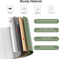 Metal Locker Cabinet, Green Storage Cabinets with 2 Doors and Adjustable Shelves, 3 Tier Modern Storage Freestanding Sideboard for Living Room,School,Office Home Kitchen and Coffee Bar