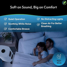 Air Oasis iAdaptAir 2.0 H13 HEPA Filter Air Purifier Reduces 99% of Viruses, Mold, Dust, Smoke, Pollen & Odors Quietest on The Market WiFi Compatible 2,650 Sq Ft of Clean Air