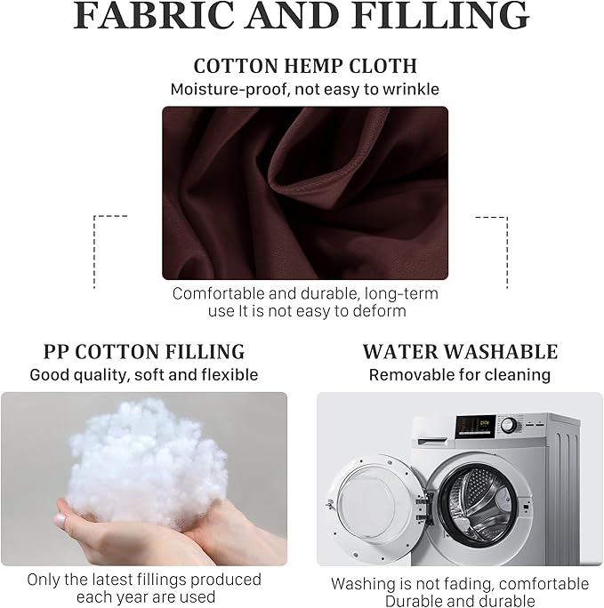 11 lbs Thickened Queen Headboard Pillow for Sitting Up in Bed, Back Support Reading Pillow with Side Pocket and Velvet Removable Cover, Triangular Large Wedge Headboard Pillow