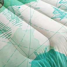 CVHOUSE Sea Turtle Bedding Set, Full Ocean Bohemia Comforter for Boys Kids Girls, Quilt Set With 1 Comforter and 2 Pillow Cases