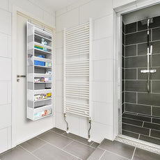 HOMELUX THEORY UPGRADED Over The Door Organizer Hanging - 100D EXTRA THICK & 50lbs HUGE CAPACITY 6 Large Front & 12 Side Pockets, Over The Door Shoe Organizer, Hanging Closet Organizer (Baby Blue 2pc)