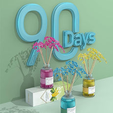 MIZZEO Reed Diffuser Set, Banana 6.76 fl oz Highly Scented Room Diffuser Home Fragrance Essential Oil Reed Flower Diffuser, House Bedroom Office Decor & Gifts