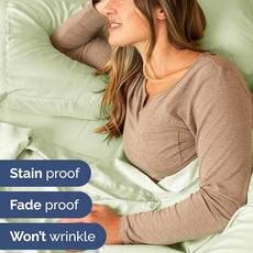 Extra Deep Pocket Twin XL Sheets - 3 Piece Breathable & Cooling Bed Sheets - Hotel Luxury Bed Sheet Set - Soft, Wrinkle Free & Comfy - Easily Fits Extra Deep Mattresses - Light Sage Green Sheets Set