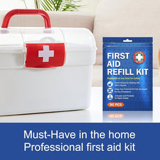 90 Pieces First Aid Refill Kit - Wound Care Kit Includes Bandages for Home, Travel, Hiking - Portable Replacement Kit for First Aid Medical Supplies（1 Set）