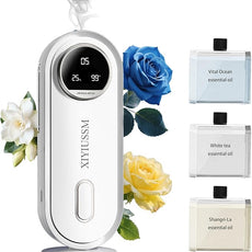 Waterless Essential Oil Diffuser for Home and Car Portable Aromatherapy Diffuser with 7 Mist Modes 1800mAh Rechargeable Battery Operated Scent Diffuser for Large Room Bedroom Office Bathroom