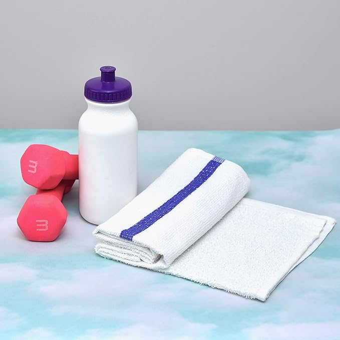 Pacific Linens 100% Cotton Kitchen Towels, Absorbent Rags for Cleaning Counter Top, Hand Drying Dishes - Thick, Soft, Durable, Reusable, Machine Washable Quick Dry Barmops 16” x 19” (Yellow, 24)
