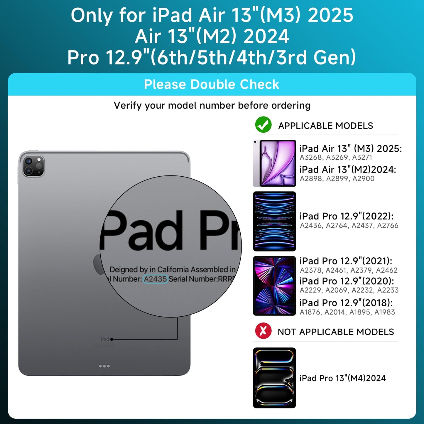 Transparent Keyboard Case for iPad 11” (10th & 11th Gen) – 360° Rotating, Backlit, Trackpad