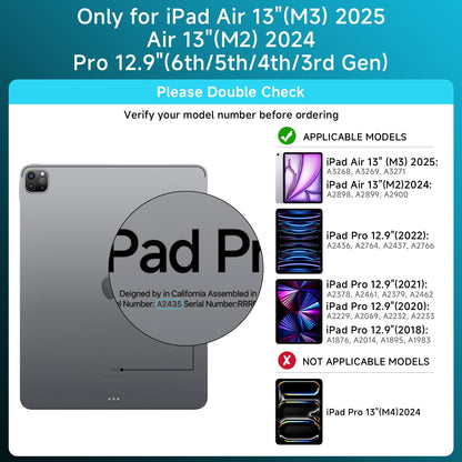 Transparent Keyboard Case for iPad 11” (10th & 11th Gen) – 360° Rotating, Backlit, Trackpad