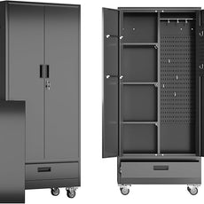 SUXXAN Broom Closet with Wheels 71