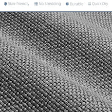 PADOOR Non-Slip Bath-Mats for Bathroom, Rubber-Backing Braided Absorbent Bathroom Mat Machine Washable Thin Bathroom Rugs Fit Under Door Quick Dry Bath Rugs for Floor, 17''x24'' Grey