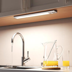 Joyzy 2 Pack Rechargeable Under Cabinet Lighting Battery Operated Closet Light,92 LED Motion Sensor Indoor, Dimmable Kicthen Counter Lights, Wireless Sink Lighting Lamp Shelf Stove Hallway