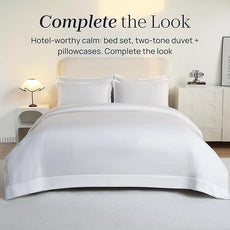 King Size Sheets Set 100% Tencel Lyocell | Deep Soft, Silky Full Sheets of Cooling Bed Sheets for Hot Sleepers | Hotel Collection Style Luxury Bedding | Frost