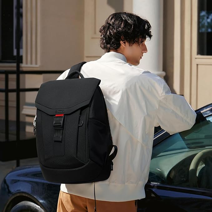 OIWAS Laptop Backpack for Men, 16 Inch Travel Laptop Backpack with Magnetic Buckle, Weight Reduction Business Backpack for Men, Water Resistant Large Back pack