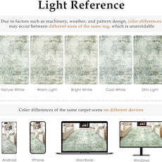 6x9 Washable Area Rug Sage Green Abstract Living Room Bedroom Carpet Neutral Modern Non-Slip Soft Low Pile Lightweight Vacuumable Throw Rug for Dining Room Kitchen