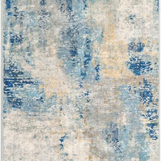 Lahome Modern Abstract Blue Bathroom Rug, 2x6 Washable Long Hallway Rug Soft Non Slip Blue Floor Accent Carpet Runner for Entryway Kitchen Laundry Room Doorway Bedroom