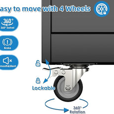 SUXXAN Broom Closet Storage Cabinet with13 Hooks and Hanging Rods, 71