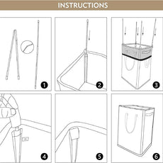 DOKEHOM 90L X-Large Laundry Basket with Removable Wash Bag on Wheels, Collapsible Rolling Laundry Hamper, Foldable Clothes Organizer, Folding Washing Bin (Beige)