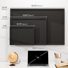 Foldable Cork Board Alternative, Felt Bulletin Board 24