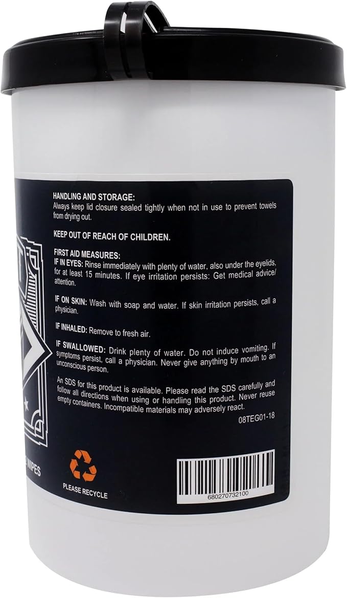 Eagle Grit Heavy Duty Cleaning Wipes – 72 XL Pre-Moistened Degreasing Hand & Tool Wipes – 10”x12” Industrial Strength Shop Towels – Removes Grease, Oil, Ink, Adhesives & Grime – USA Made